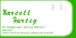marcell hurtig business card